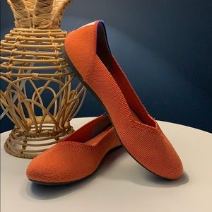 Rothy’s The Flat size 10.5 in persimmon (orange)